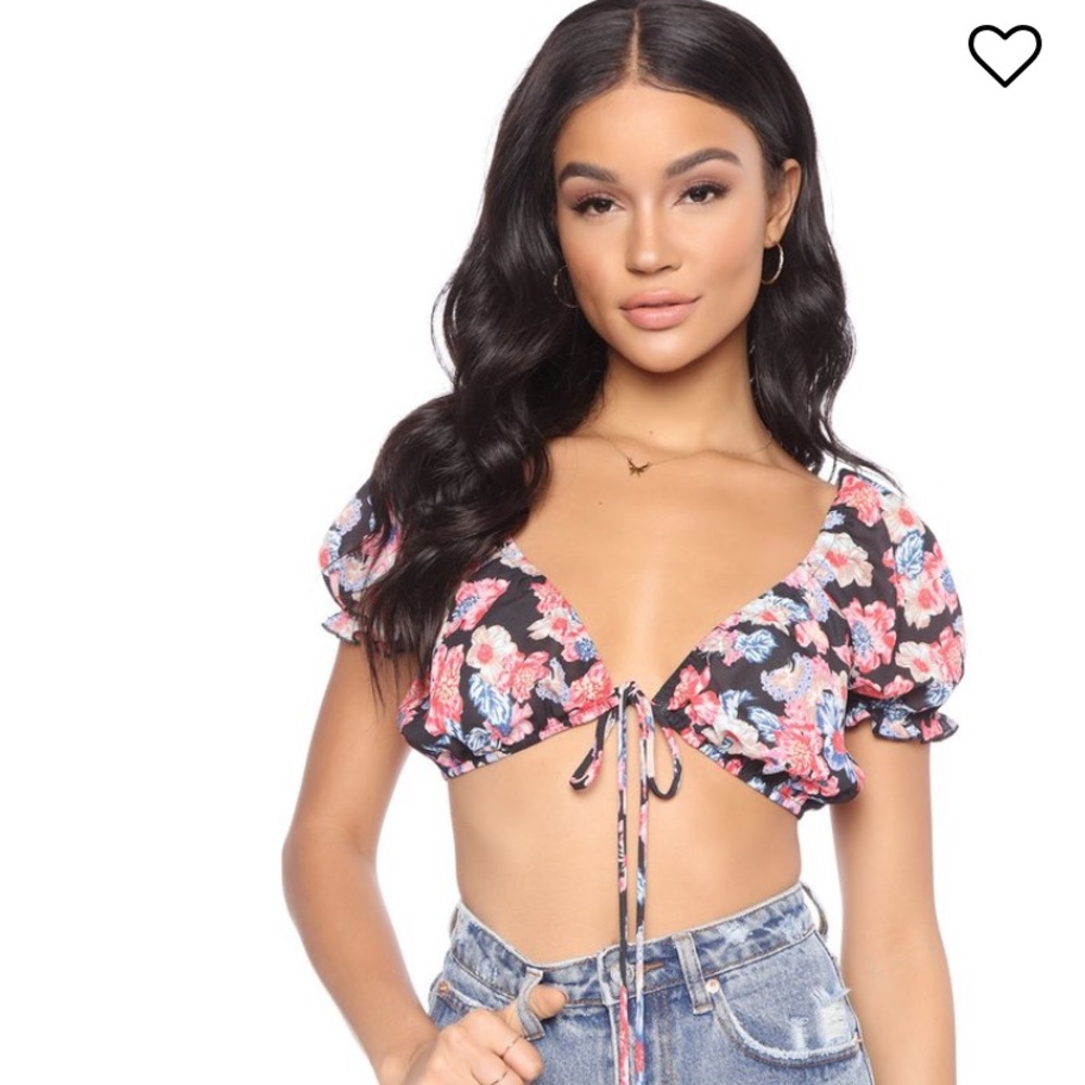 Floral crop top